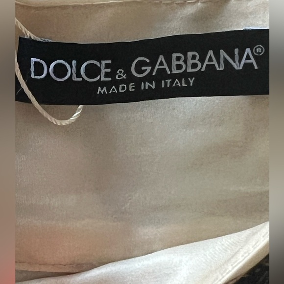 Dolce and Gabbana Beige Ancient Print Silk Organza Skirt - Picture 4 of 5